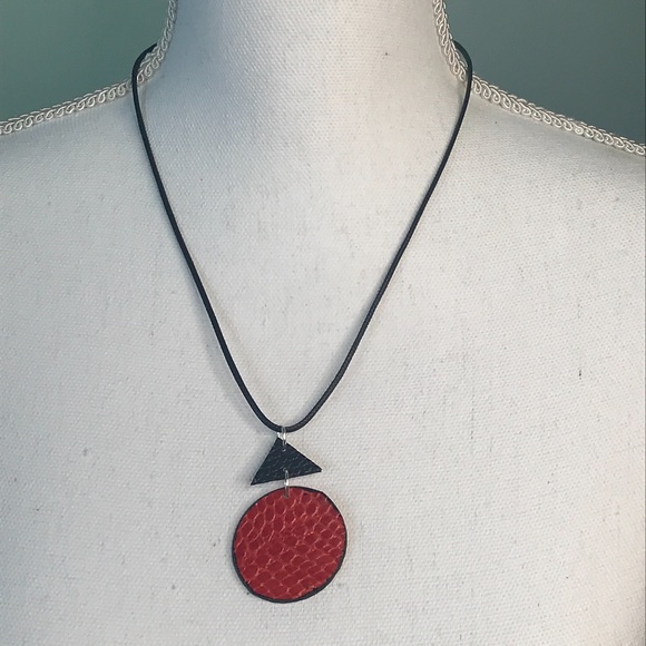 2-PIECE SET Orange REVERSIBLE Handmade Leather - Picture 5 of 7